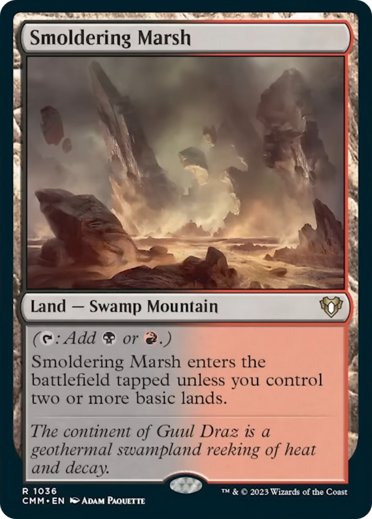 Smoldering Marsh [Commander Masters] | Pegasus Games WI