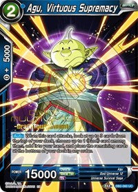 Agu, Virtuous Supremacy (Divine Multiverse Draft Tournament) (DB2-060) [Tournament Promotion Cards] | Pegasus Games WI