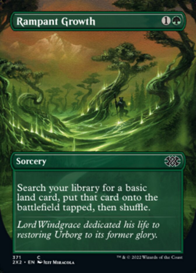 Rampant Growth (Borderless Alternate Art) [Double Masters 2022] | Pegasus Games WI