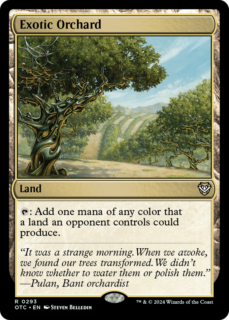 Exotic Orchard [Outlaws of Thunder Junction Commander] | Pegasus Games WI