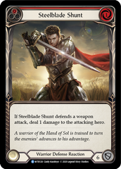 Steelblade Shunt (Red) [U-WTR126] (Welcome to Rathe Unlimited)  Unlimited Rainbow Foil | Pegasus Games WI