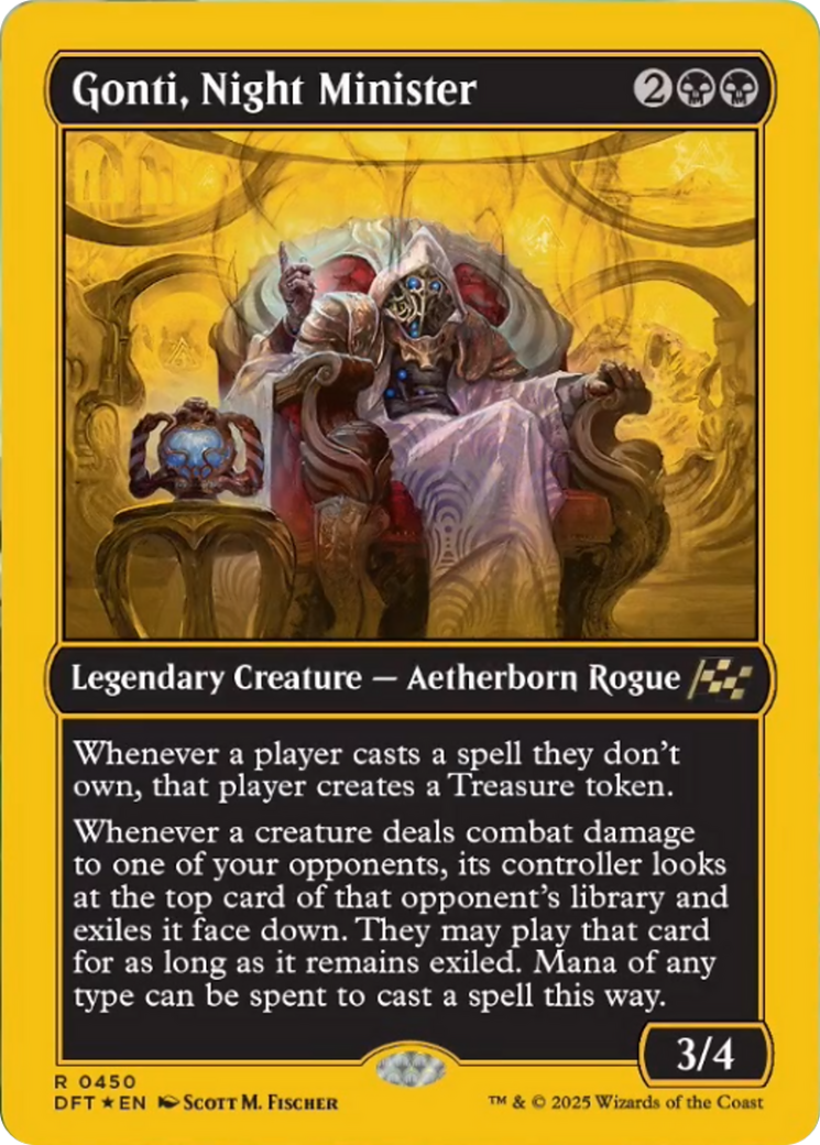 Gonti, Night Minister (First-Place Foil) [Aetherdrift] | Pegasus Games WI