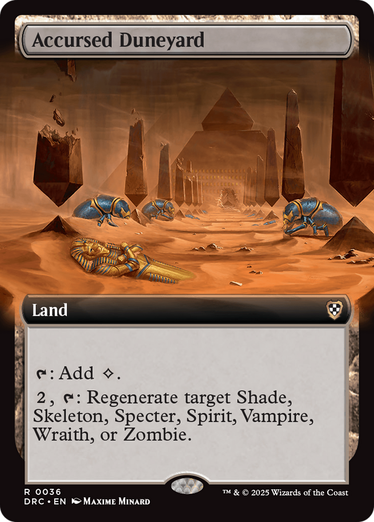 Accursed Duneyard (Extended Art) [Aetherdrift Commander] | Pegasus Games WI