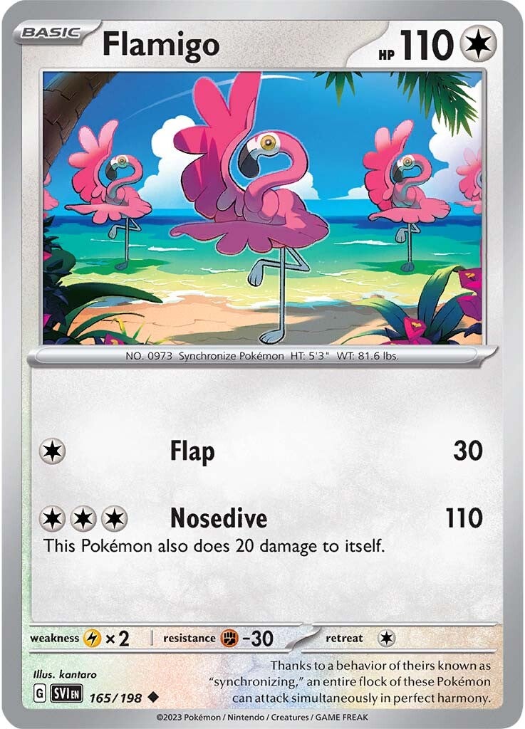 Flamigo (165/198) [Scarlet & Violet: Base Set] | Pegasus Games WI