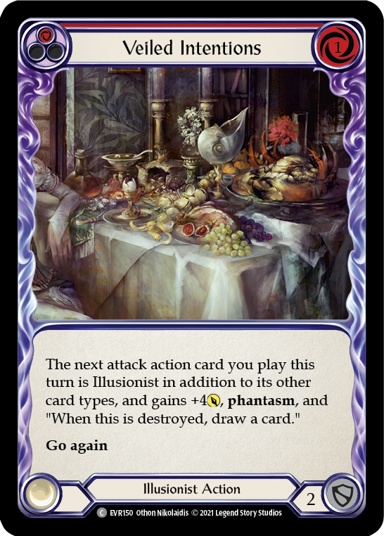 Veiled Intentions (Red) [EVR150] (Everfest)  1st Edition Normal | Pegasus Games WI