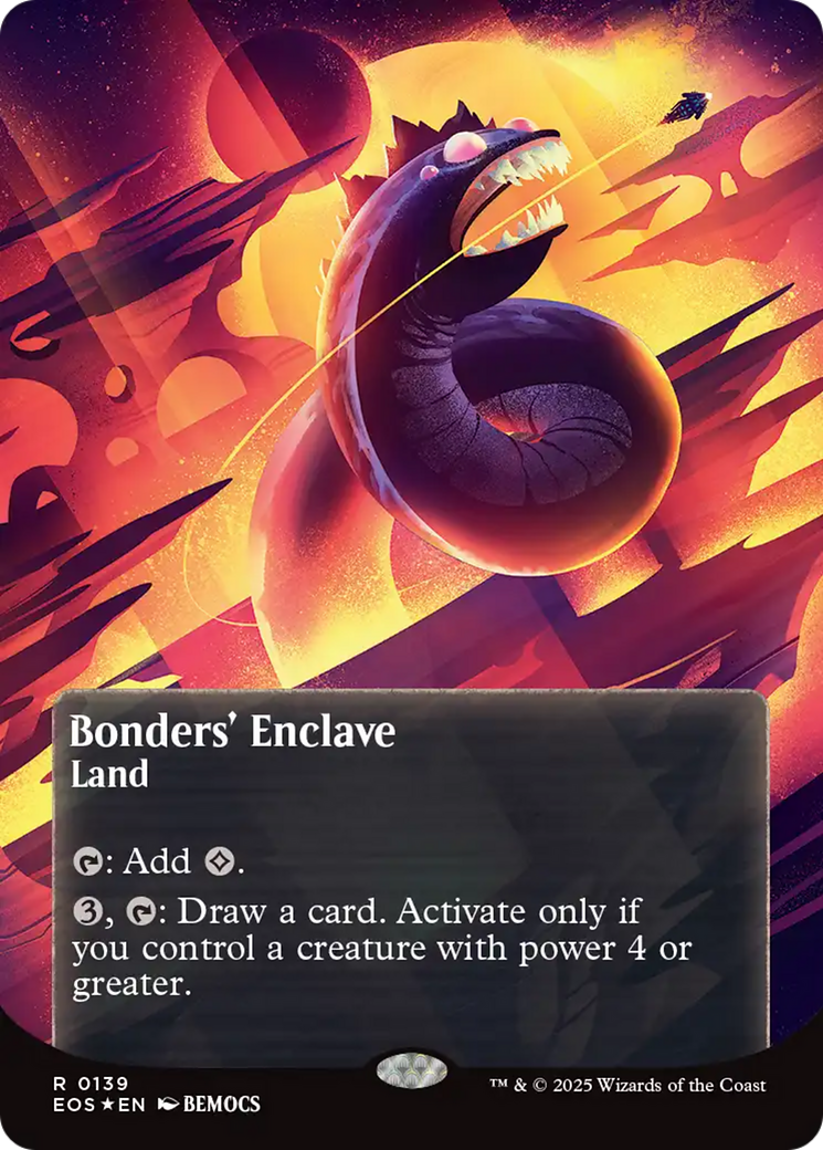 Bonders' Enclave (0136) (Borderless) (Galaxy Foil) [Edge of Eternities: Stellar Sights] | Pegasus Games WI