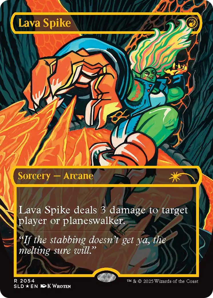 Lava Spike (2054) (Raised Foil) [Secret Lair Drop Series] | Pegasus Games WI