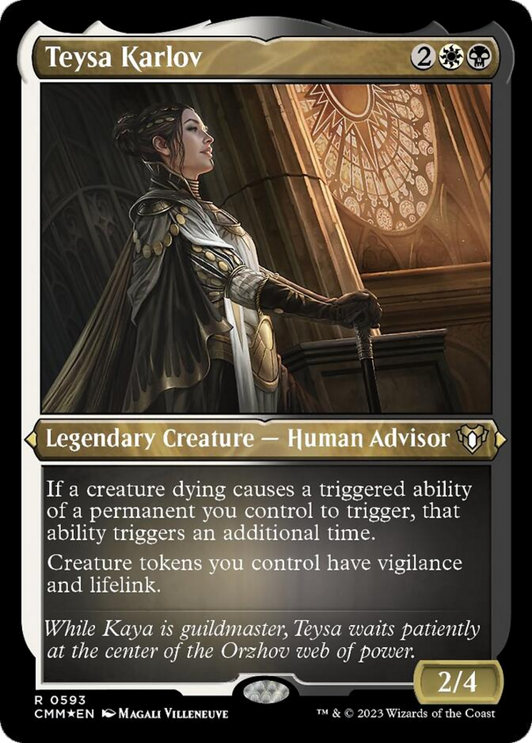 Teysa Karlov (Foil Etched) [Commander Masters] | Pegasus Games WI