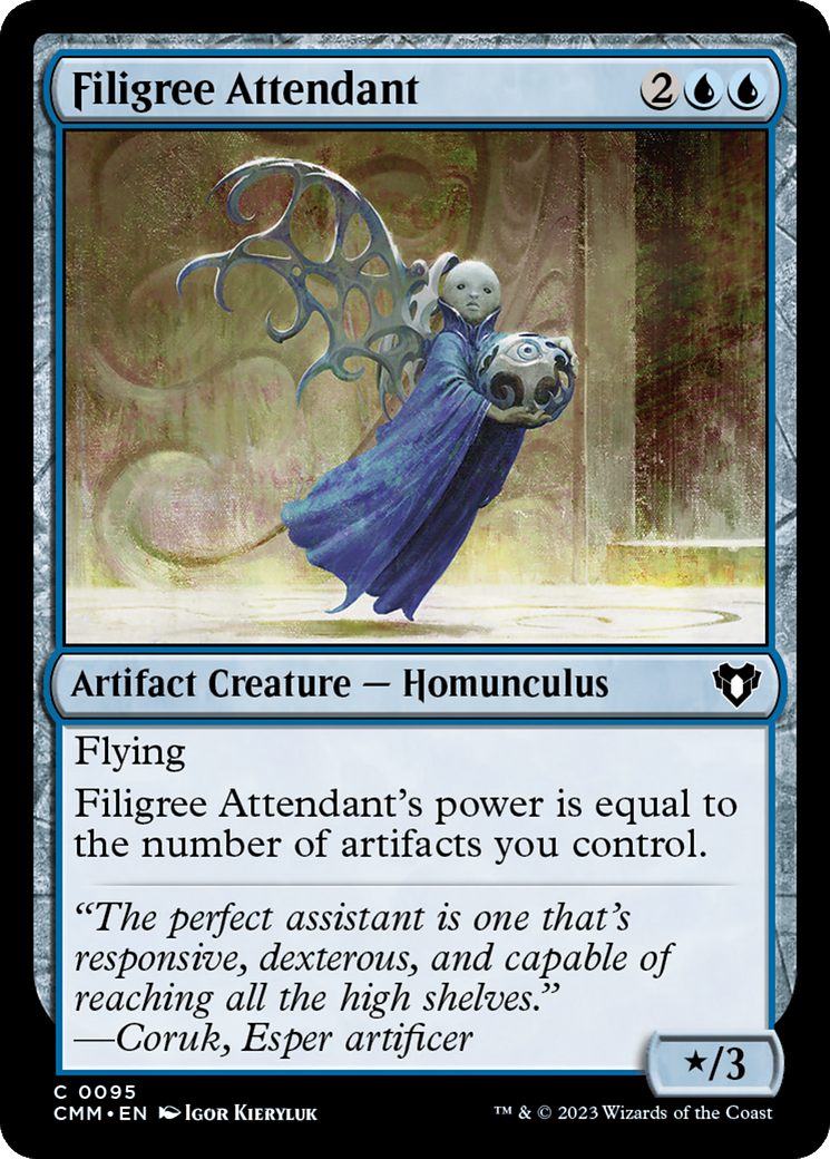 Filigree Attendant [Commander Masters] | Pegasus Games WI