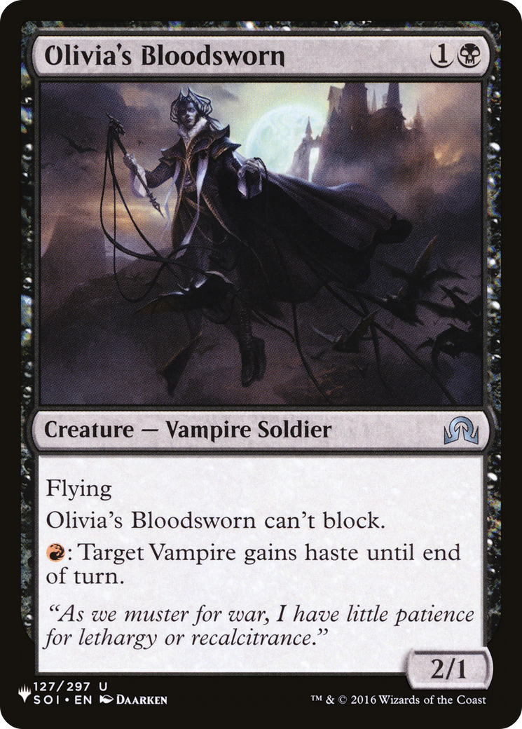Olivia's Bloodsworn [The List] | Pegasus Games WI