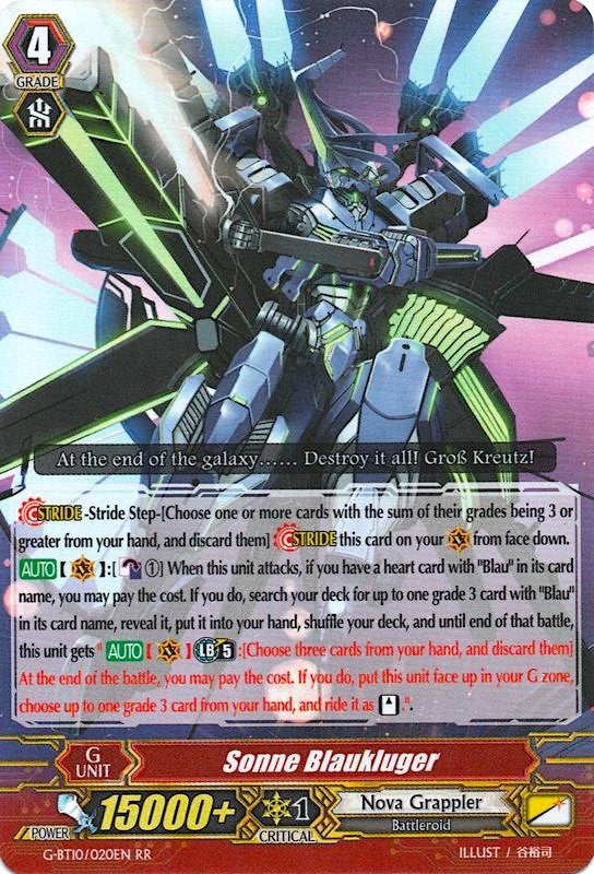 Sonne Blaukluger (G-BT10/020EN) [Raging Clash of the Blade Fangs] | Pegasus Games WI