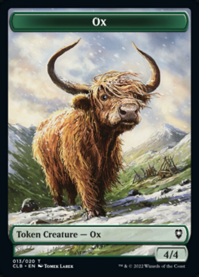 Ox Token [Commander Legends: Battle for Baldur's Gate Tokens] | Pegasus Games WI