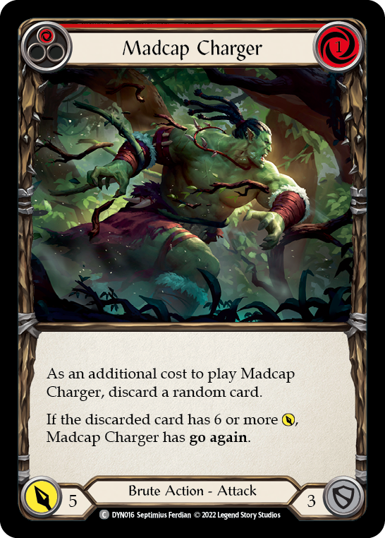 Madcap Charger (Red) [DYN016] (Dynasty)  Rainbow Foil | Pegasus Games WI