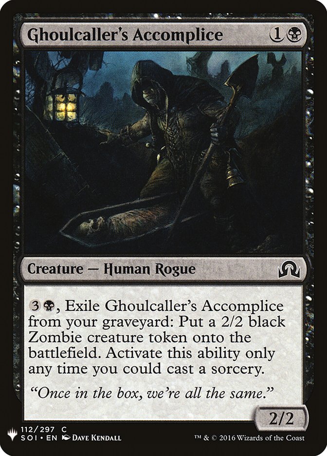 Ghoulcaller's Accomplice [Mystery Booster] | Pegasus Games WI