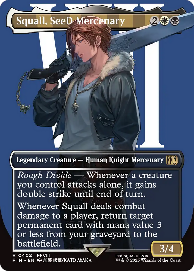Squall, SeeD Mercenary (Borderless) [FINAL FANTASY] | Pegasus Games WI
