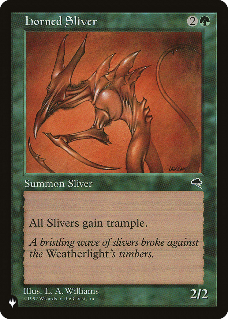 Horned Sliver [The List Reprints] | Pegasus Games WI