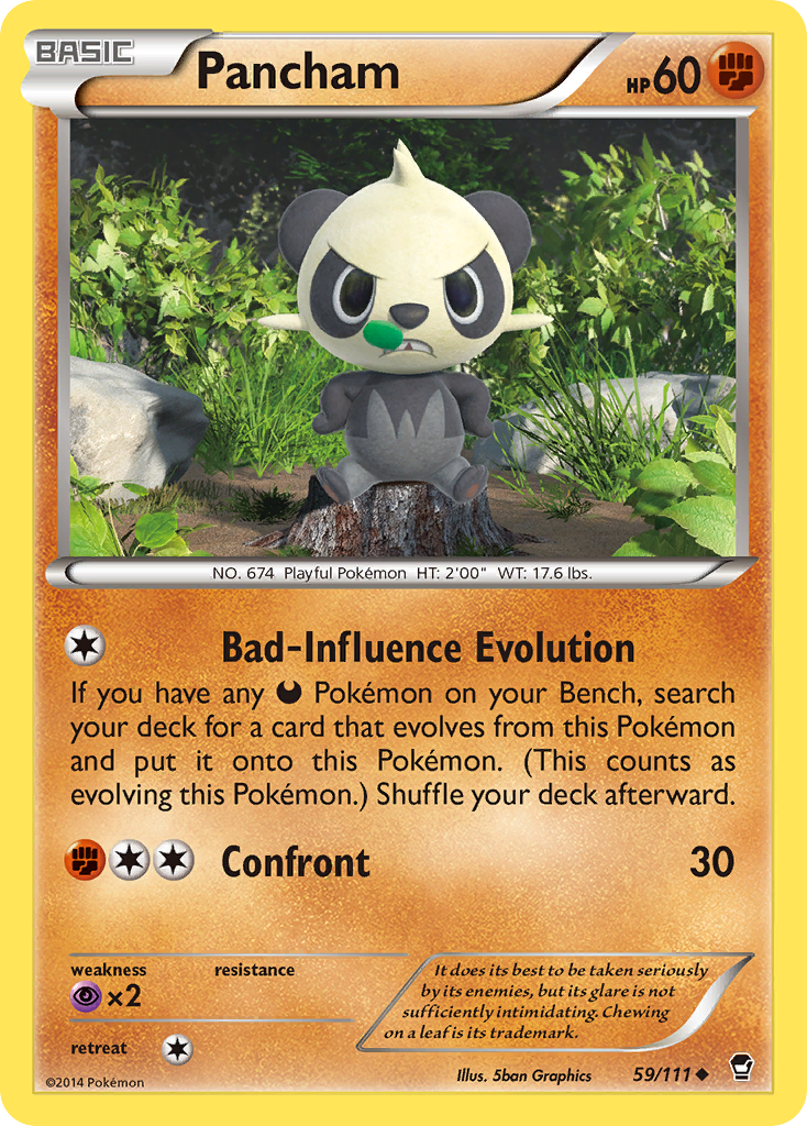 Pancham (59/111) [XY: Furious Fists] | Pegasus Games WI