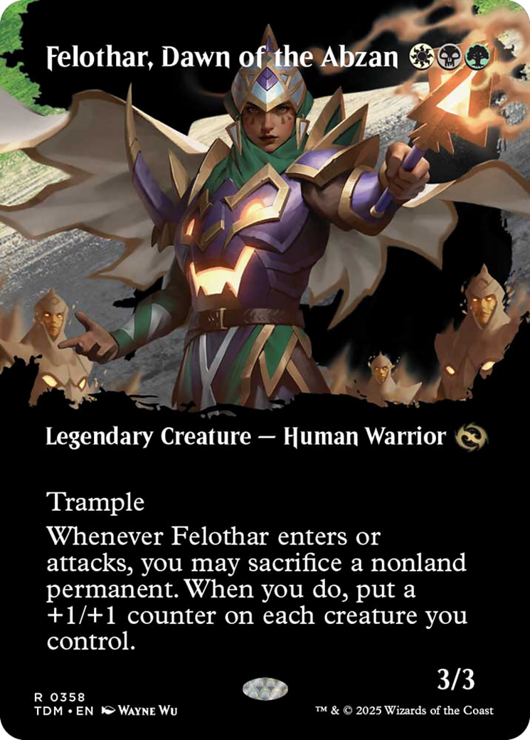 Felothar, Dawn of the Abzan (Borderless) [Tarkir: Dragonstorm] | Pegasus Games WI