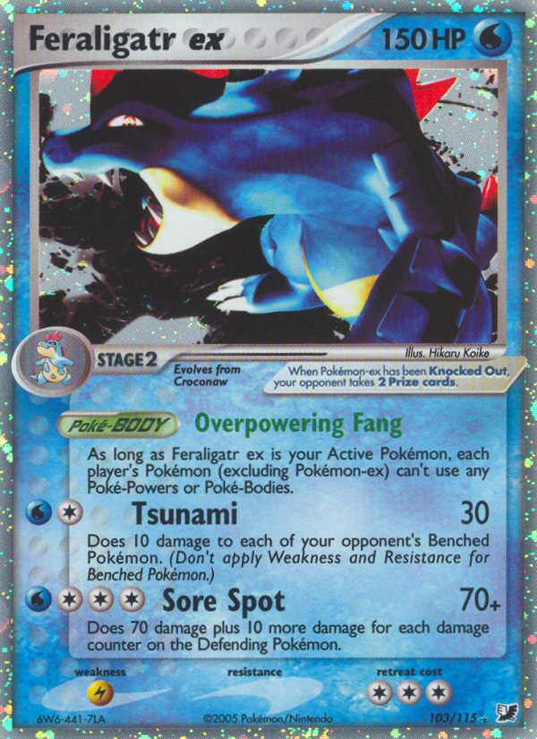 Feraligatr ex (103/115) [EX: Unseen Forces] | Pegasus Games WI