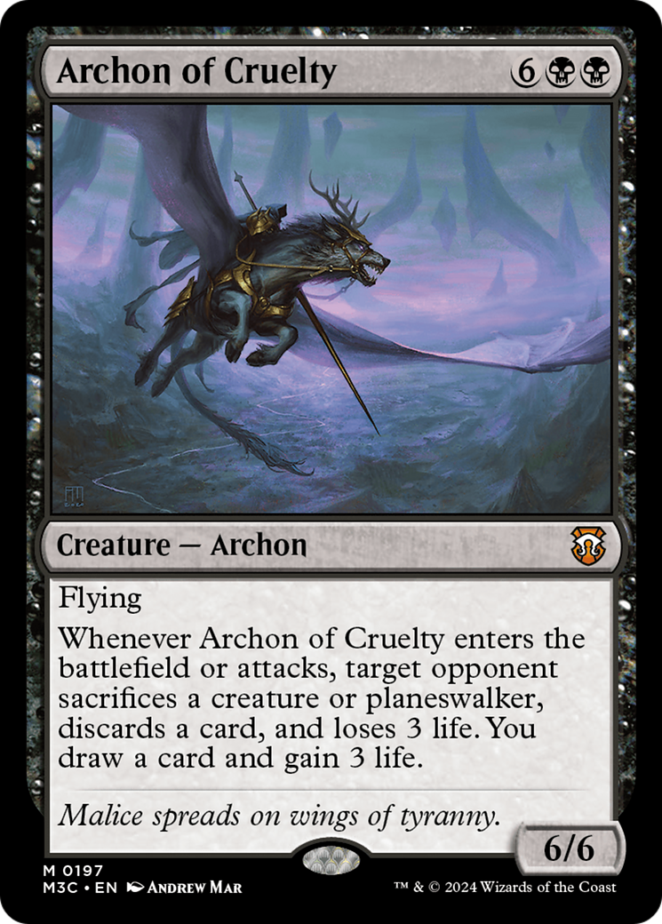 Archon of Cruelty [Modern Horizons 3 Commander] | Pegasus Games WI