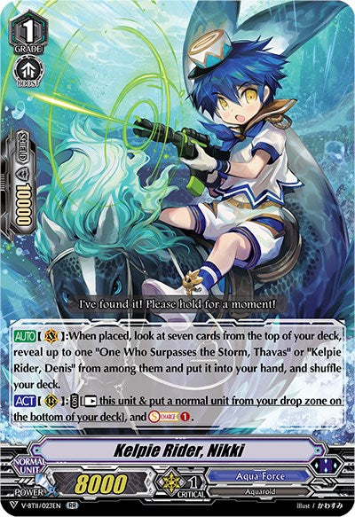 Kelpie Rider, Nikki (V-BT11/023EN) [Storm of the Blue Cavalry] | Pegasus Games WI