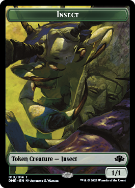 Insect // Squirrel Double-Sided Token [Dominaria Remastered Tokens] | Pegasus Games WI