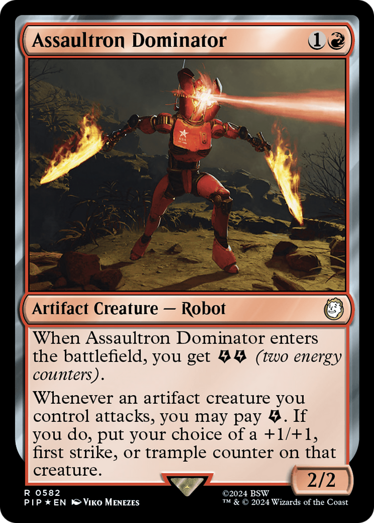 Assaultron Dominator (Surge Foil) [Fallout] | Pegasus Games WI