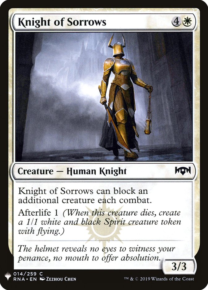 Knight of Sorrows [Mystery Booster] | Pegasus Games WI