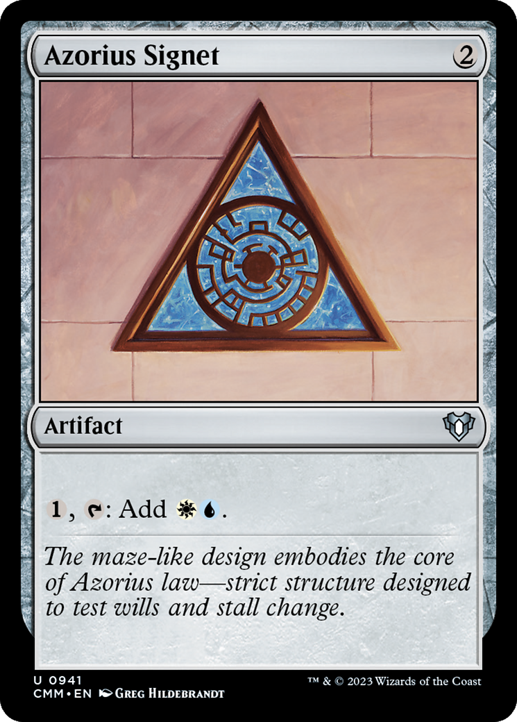 Azorius Signet [Commander Masters] | Pegasus Games WI