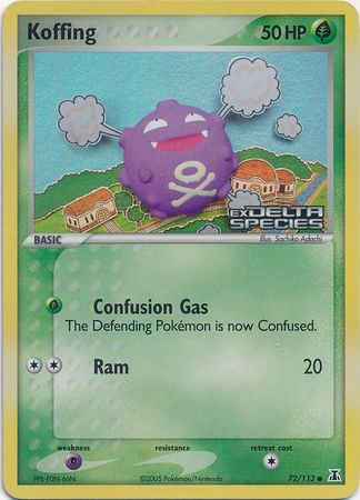 Koffing (72/113) (Stamped) [EX: Delta Species] | Pegasus Games WI