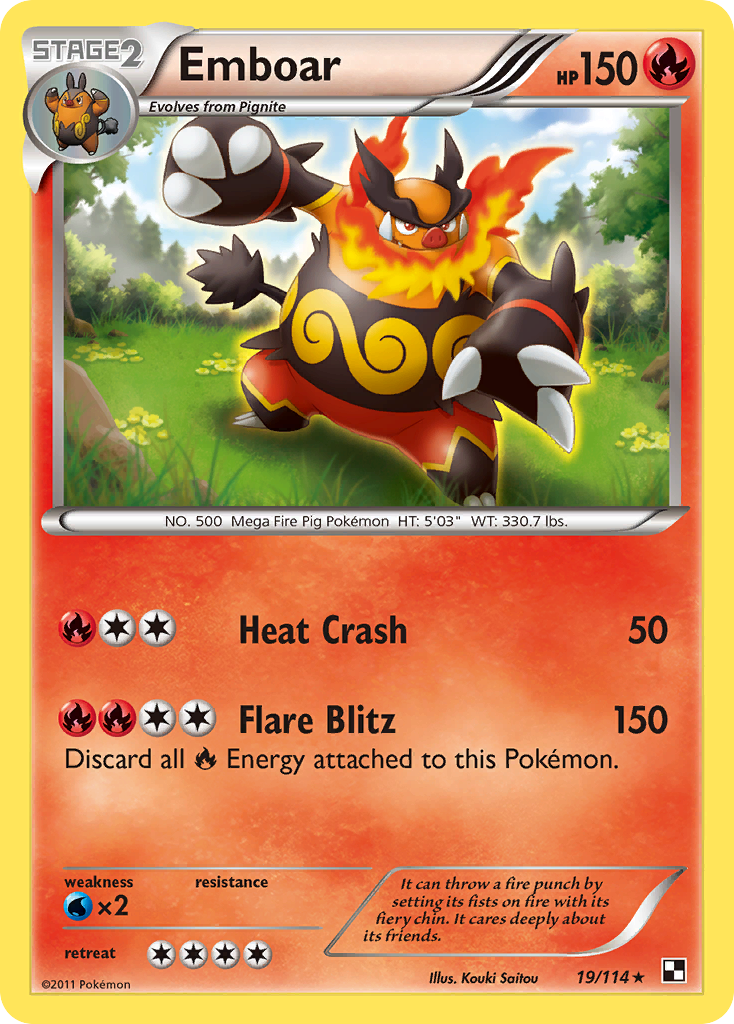 Emboar (19/114) [Black & White: Base Set] | Pegasus Games WI