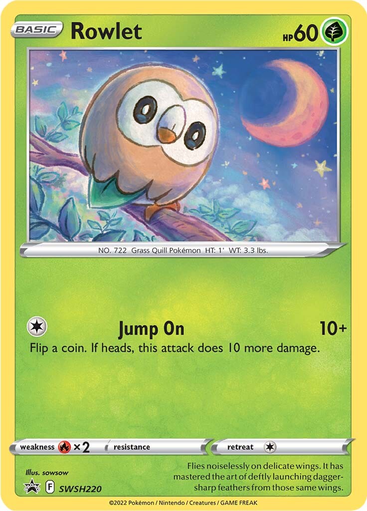 Rowlet (SWSH220) [Sword & Shield: Black Star Promos] | Pegasus Games WI