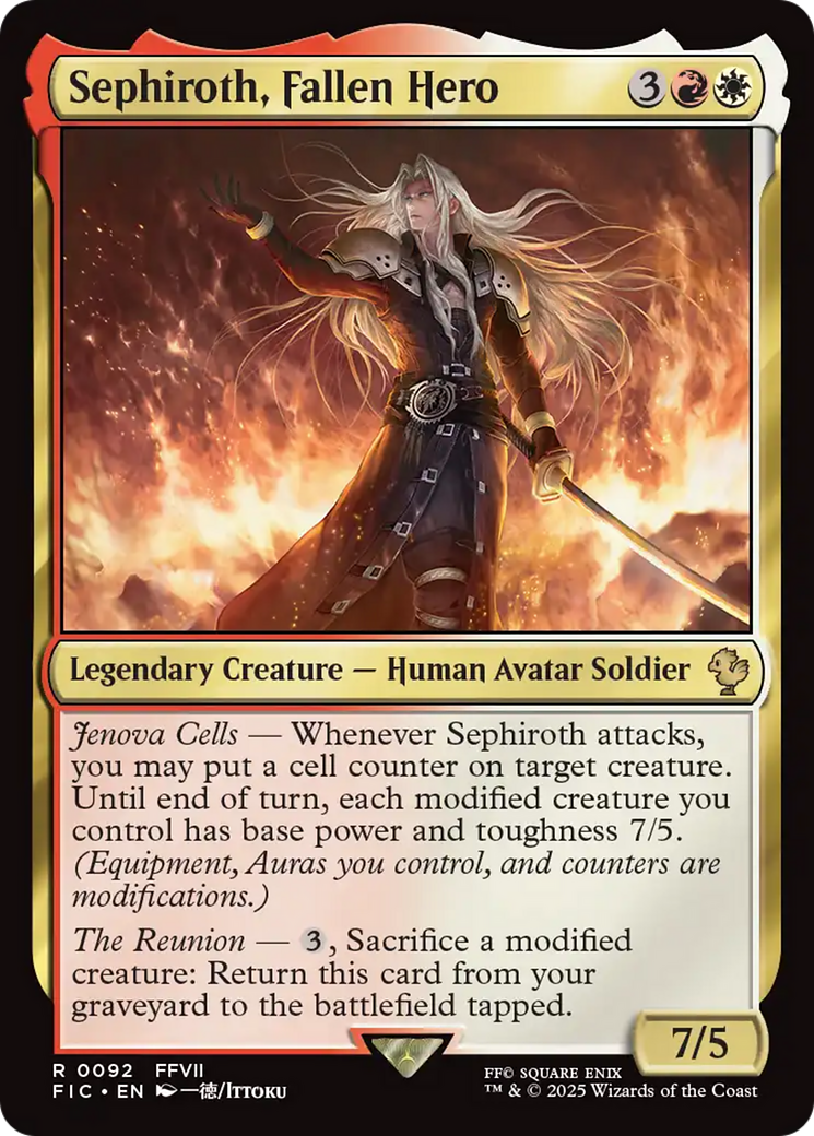 Sephiroth, Fallen Hero [FINAL FANTASY Commander] | Pegasus Games WI