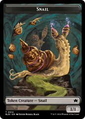 Snail // Thundertrap Trainer Double-Sided Token [Bloomburrow Tokens] | Pegasus Games WI