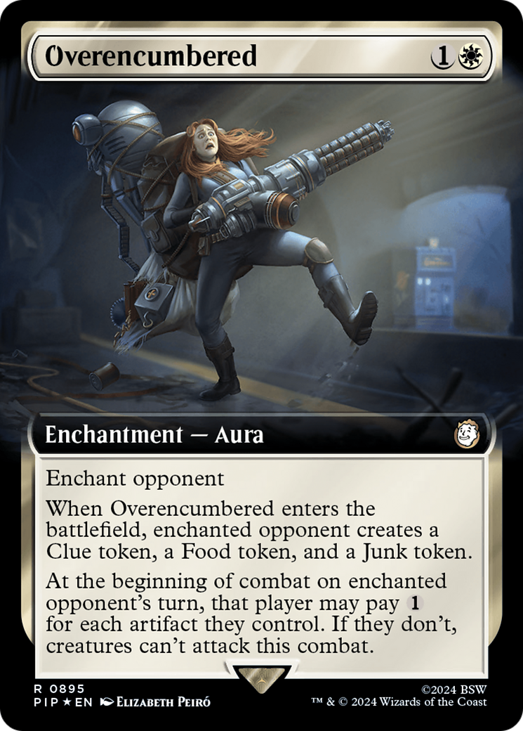 Overencumbered (Extended Art) (Surge Foil) [Fallout] | Pegasus Games WI