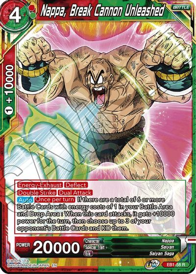 Nappa, Break Cannon Unleashed (EB1-58) [Battle Evolution Booster] | Pegasus Games WI