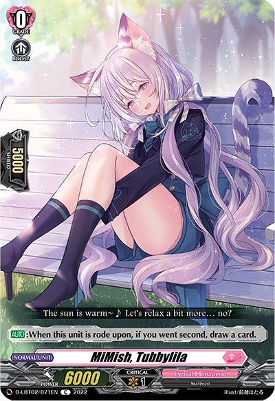 MiMish, Tubbylila (D-LBT02/071EN) [Lyrical Monasterio: It's a New School Term!] | Pegasus Games WI