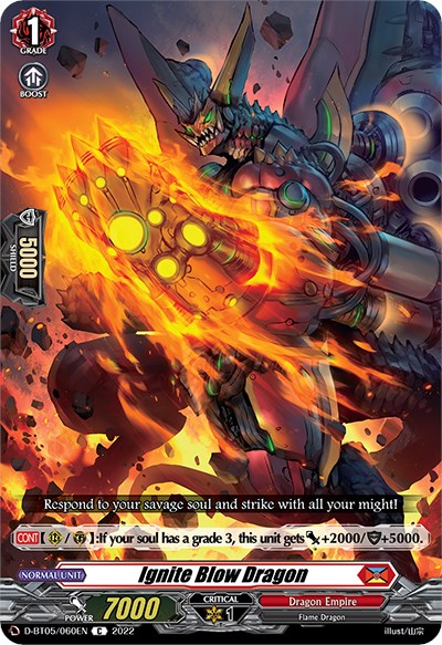 Ignite Blow Dragon (D-BT05/060EN) [Triumphant Return of the Brave Heroes] | Pegasus Games WI