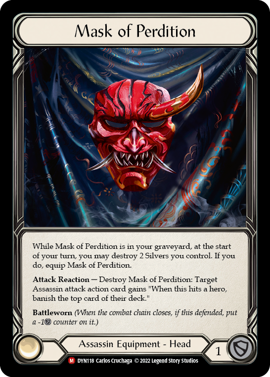 Mask of Perdition [DYN118] (Dynasty)  Rainbow Foil | Pegasus Games WI