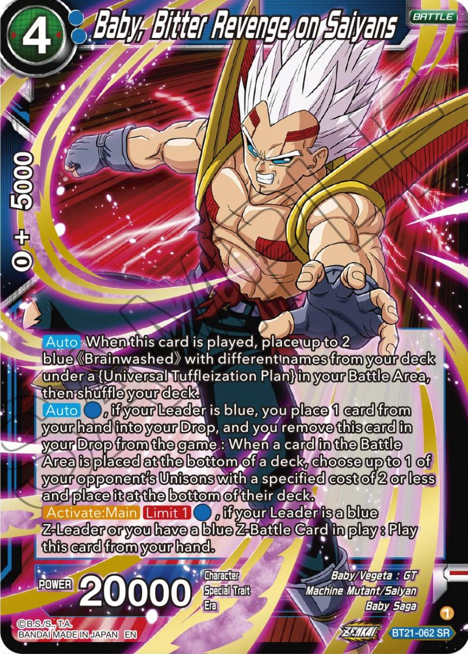 Baby, Bitter Revenge on Saiyans (BT21-062) [Wild Resurgence] | Pegasus Games WI