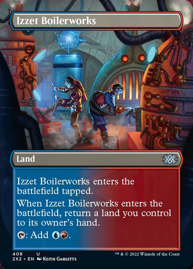Izzet Boilerworks (Borderless Alternate Art) [Double Masters 2022] | Pegasus Games WI
