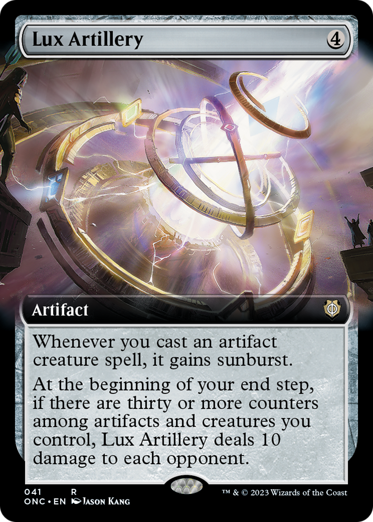 Lux Artillery (Extended Art) [Phyrexia: All Will Be One Commander] | Pegasus Games WI