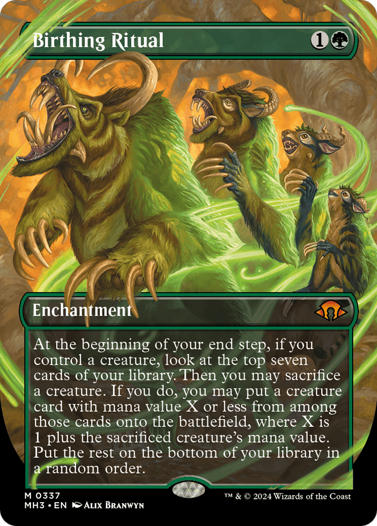 Birthing Ritual (Borderless) [Modern Horizons 3] | Pegasus Games WI