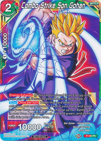 Combo Strike Son Gohan (Shop Tournament: Assault of Saiyans) (P-130) [Promotion Cards] | Pegasus Games WI