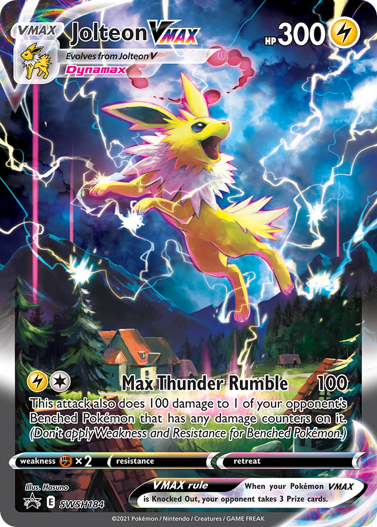 Jolteon VMAX (SWSH184) (Jumbo Card) [Sword & Shield: Black Star Promos] | Pegasus Games WI