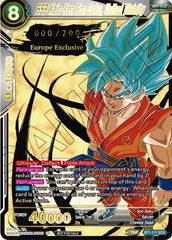 SSB Kaio-Ken Son Goku, United Divinity (European Zenkai Cup Top 16) (Serial Numbered) (BT1-111) [Tournament Promotion Cards] | Pegasus Games WI