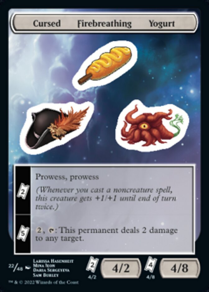 Cursed Firebreathing Yogurt [Unfinity Stickers] | Pegasus Games WI