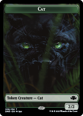 Zombie // Cat (008) Double-Sided Token [Dominaria Remastered Tokens] | Pegasus Games WI