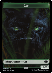 Elephant // Cat (008) Double-Sided Token [Dominaria Remastered Tokens] | Pegasus Games WI