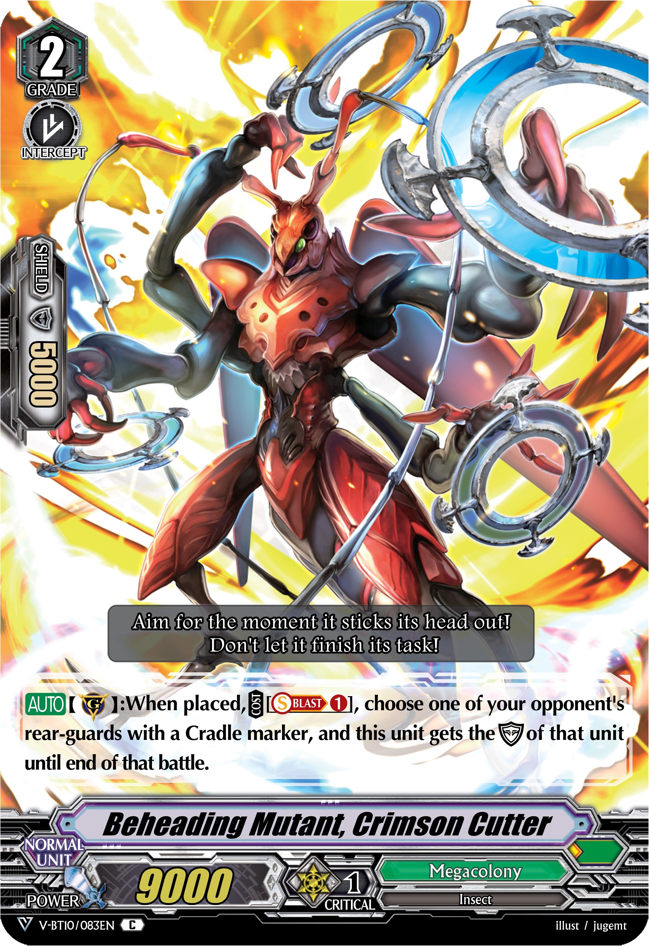 Beheading Mutant, Crimson Cutter (V-BT10/083EN) [Phantom Dragon Aeon] | Pegasus Games WI